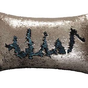 NWOT Reversible Silver/ Turquoise Sequin Rectangular Pillow